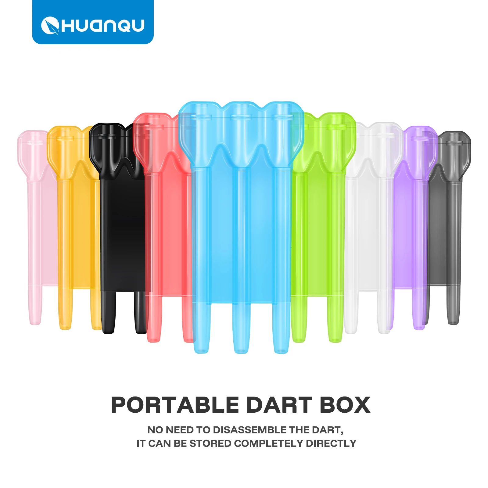 

Huanqu Professional Dart Case, Portable Design That Can Hold 3 Darts, Available in 9 Colors, Protects Darts from Bending or Damage, Dart Accessories
