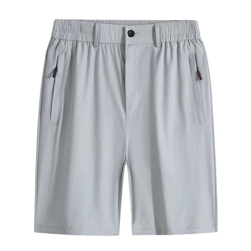 New Korean Summer High-Quality Loose Fashionable Versatile 5-Point Pants Men'S Ice Silk Casual Quick Drying Breathable Shorts