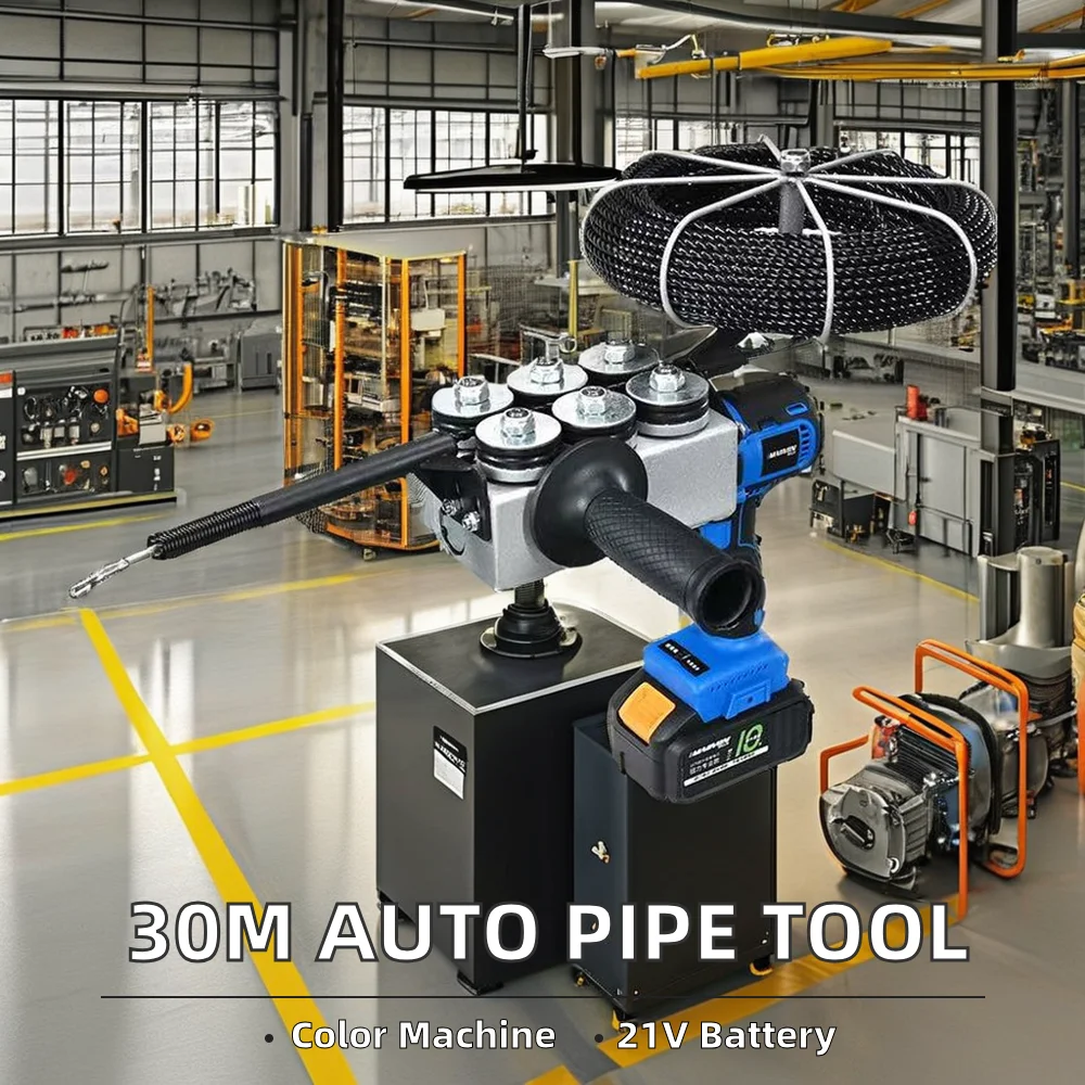 

30m Fully Automatic Electric Power Cable Threader Rechargeable Threading Machine for Electricians Cable Manufacturing Equipment