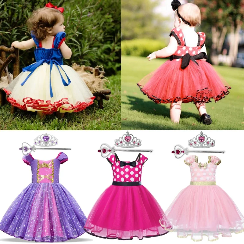 Bebê menina cosplay disfarce traje da criança menina charme festa de aniversário vestido de baile princesa vestido da menina carnaval crianças roupas