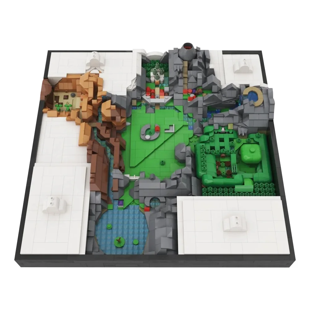 

MOC-212291 Zeldaed Ocarina of Time Map Building Blocks Модель игры Zeldaed Map of Hyrule Кирпичи Сборные игрушки Детские подарки на день рождения