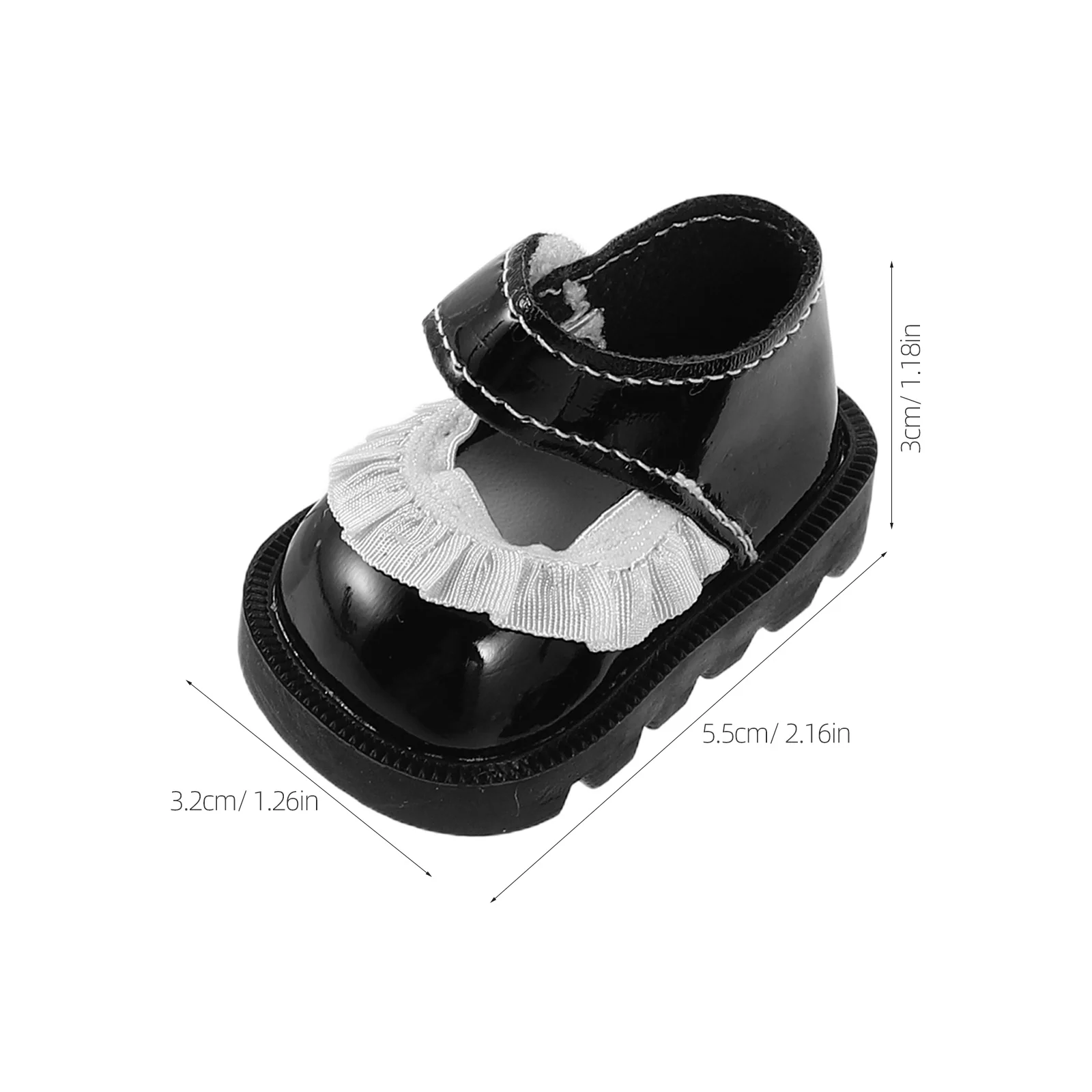 2 paires de Mini chaussures de maison pour 20Cm, charmant bord en dentelle, ensemble de chaussures habillées, accessoires mignons pour bébé fille, accessoires de jeu de rôle