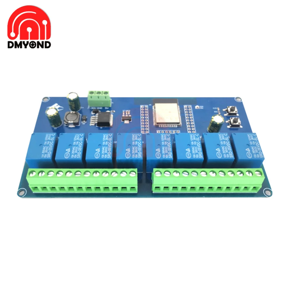 ESP32 WIFI 8 Channel Relay Module ESP32-WROOM Development Board Power Supply DC 5-30V