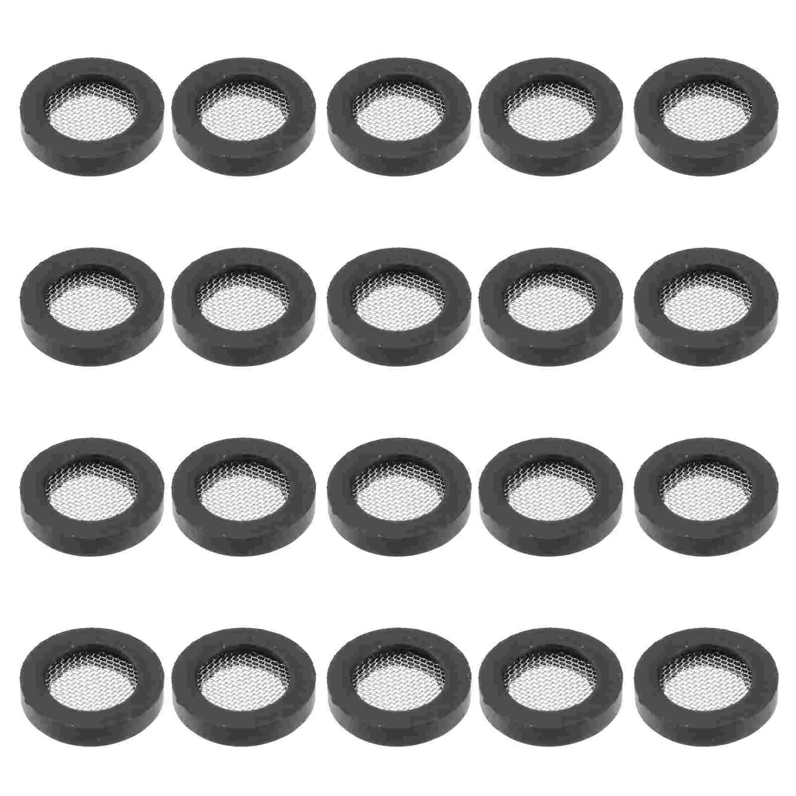 

20 Pcs Washer Sink Strainer Tool Rubber Gasket for Plumbing Hose Mesh with Net Shower Head Filter Sealing Ring