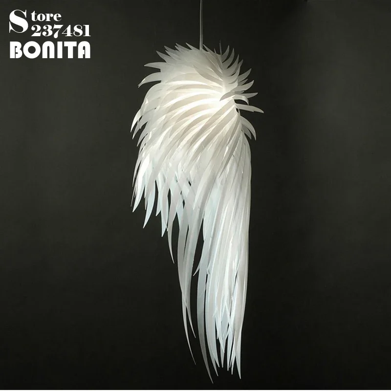 

Modern Pendant Lamp Romantic Angel Wings PVC Feather hanging lights bedroom restaurants Bar design lamp pendant lighting