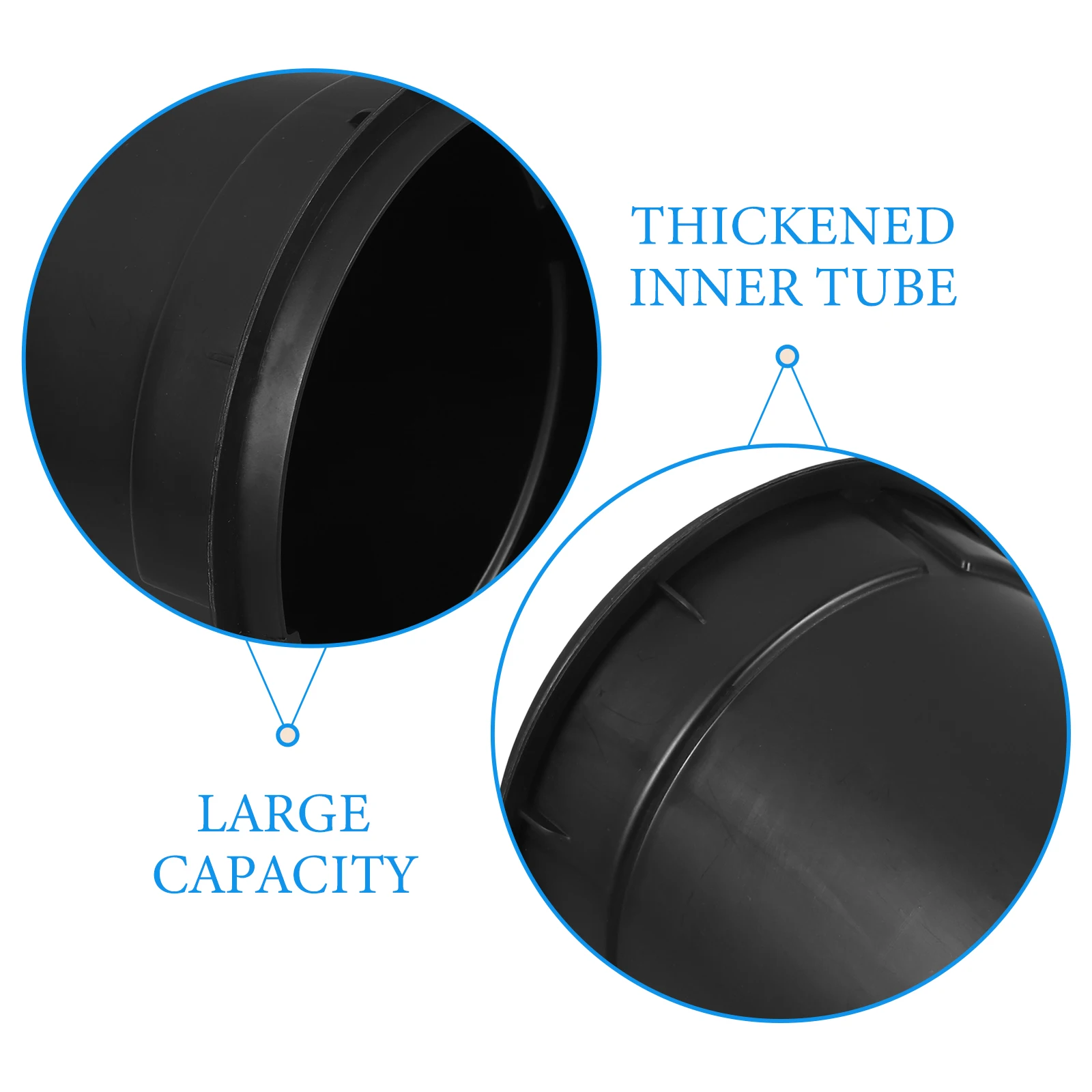

Trash Can Thickened Inner Tube Simple Style Easy Clean Reusable Plastic Large Opening Bedroom Living Room Kitchen Study Garbage