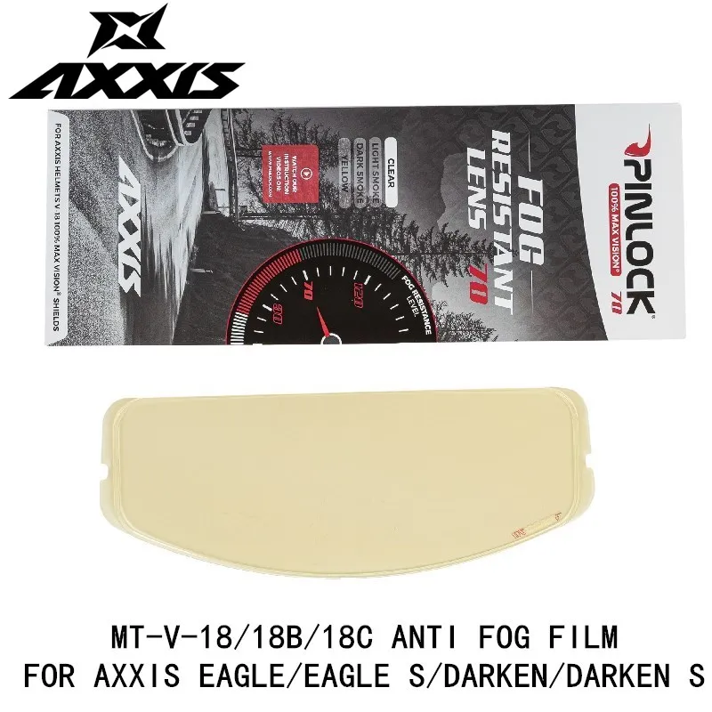 

AXXIS pin lock anti fog film for MT-V-18/18B/18C shield for AXXIS DARKEN DARKENS S EAGLE EAGLE SV helmet anti fog film