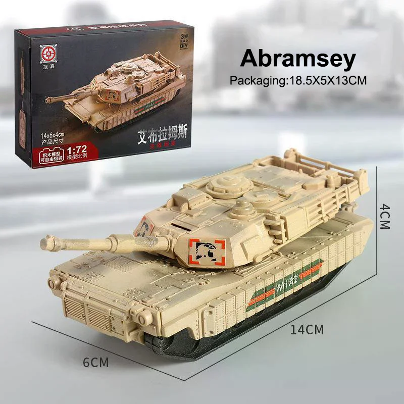 1 ensemble bricolage assemblage cadeau militaire 1/72 échelle MERKAVA char de combat principal Kit de modèle en plastique pour cadeaux créatifs de noël