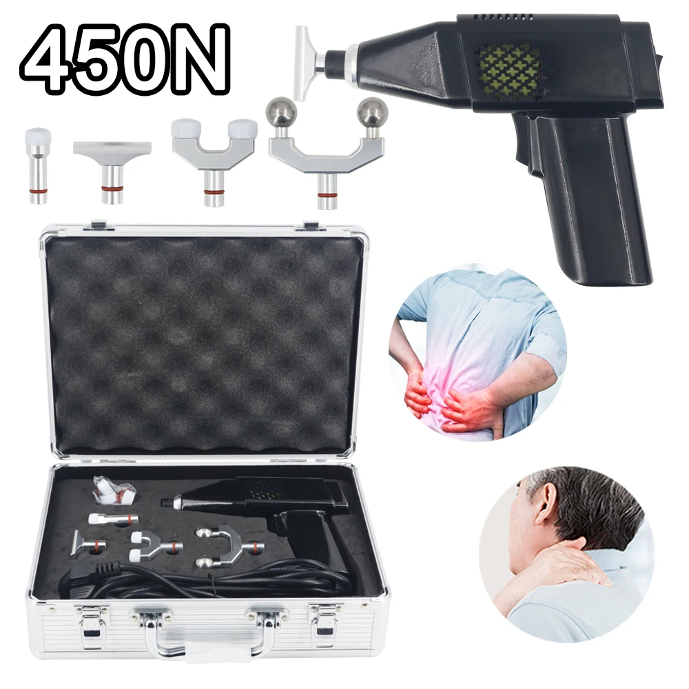 

Chiropractic Adjusting Tool Spine Activator 3 Levels 4 Heads Therapy Chiropractic Adjustable Gun\Instrument