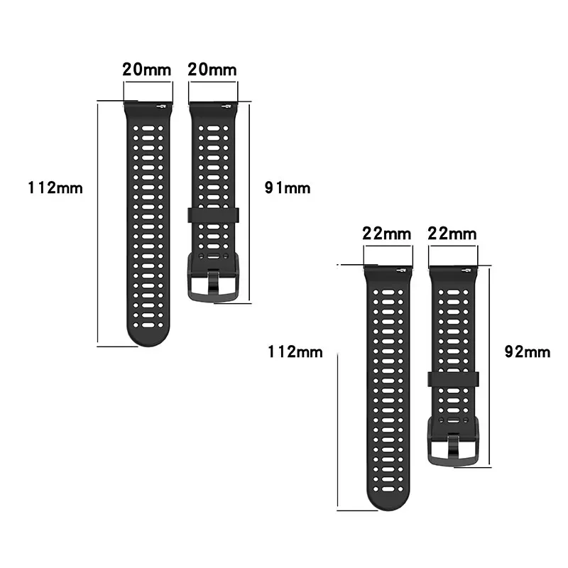 20mm 22mm Outdoor Sports Strap Band Accessories for COROS PACE 2 / APEX 2 Pro 3 42mm 46mm