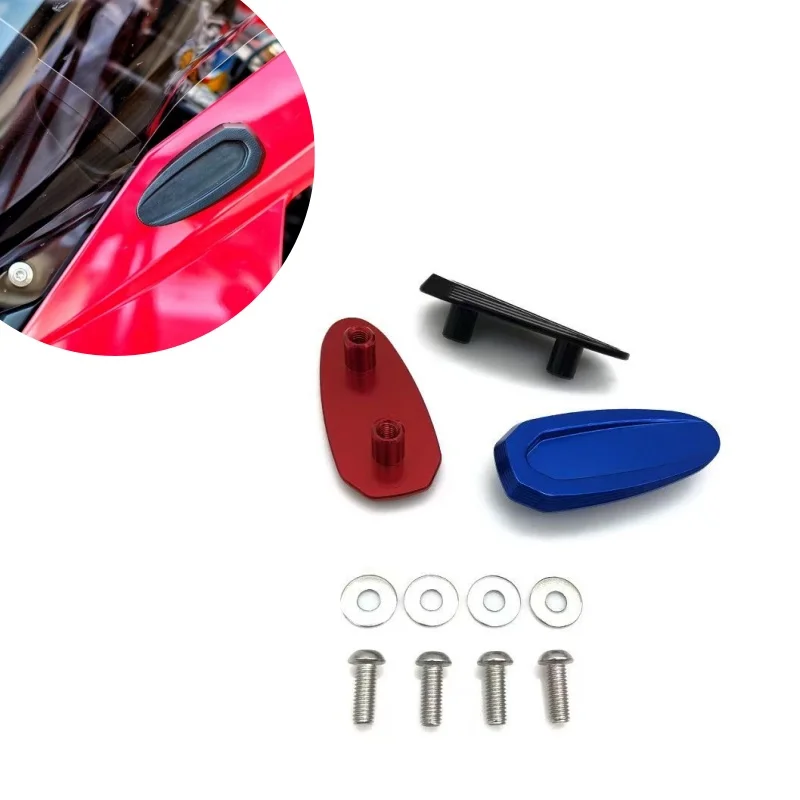 Motorcycle CNC Rearview Mirror Hole Cap Cover Mirrors Eliminators Baffle Base Cover For BMW S1000RR 2019-2023 M1000RR 2022-2023