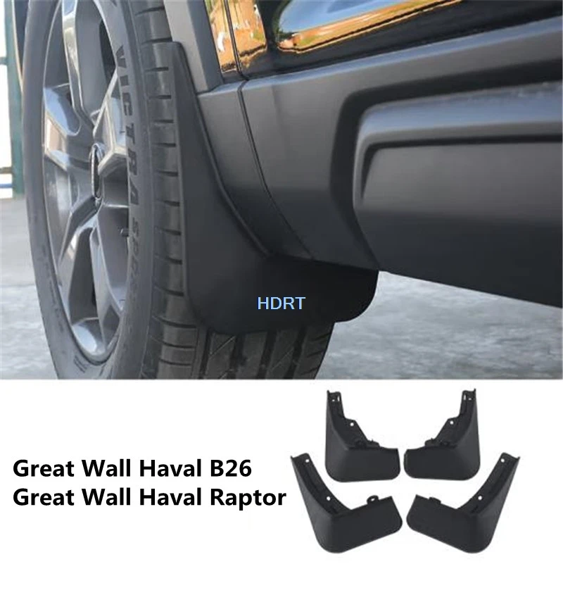 

Car Styling Front Rear Wheel Mud Flap Splash Guard Cover MudFlap Fender Plate Trim For Great Wall GWM Haval Raptor B26 2023 +