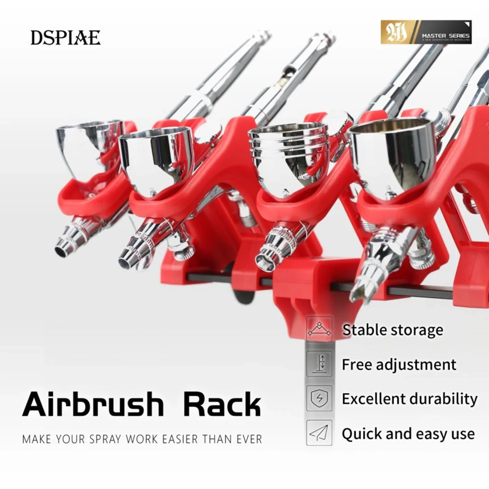 

DSPIAE PT-AR Airbrush Rack Holder For Gundam Military Model Making Coloring Hobby Modeling Tools