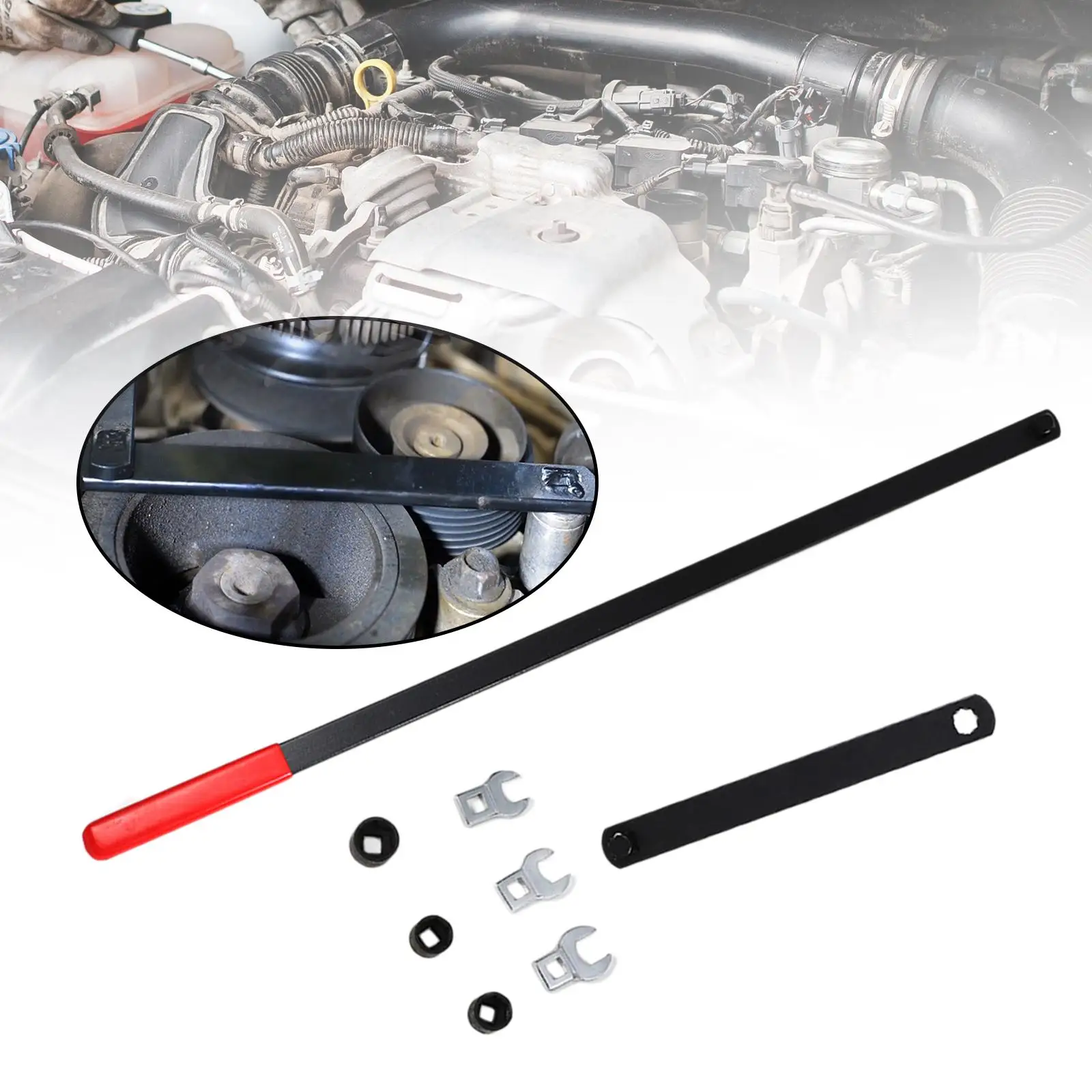 Timing Belt Tension Setting Tool Repair Tool Wrench Set Workshop Tool Tightener Adjust Tensioner Pulley Replacement Adjuster