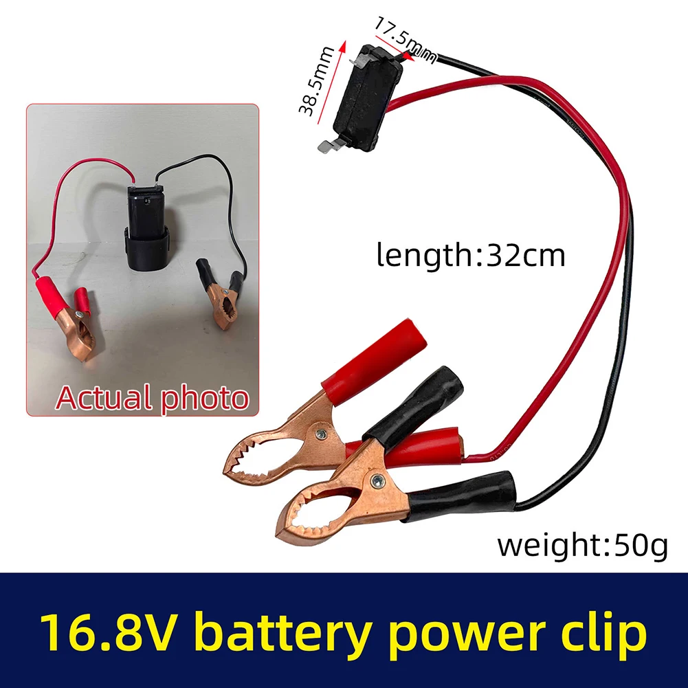 Portable Car Battery Clip Adapter for Automotive Repair with 8 Ampere Starting Cable Suitable for Household Sedans Under 1 5L