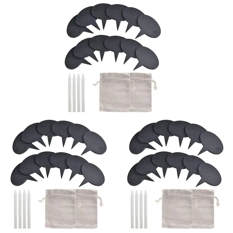 A19F-Cheese Markers For Charcuterie Board, Set Of 54PCS Slate Cheese Labels Sign, Cheese Markers Set, Cheese Name