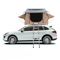 Multifunctional Outdoor Camping Hard Shell Awning Sunproof Waterproof 3-4 Person Aluminum Straight Bracing Type Roof Tent