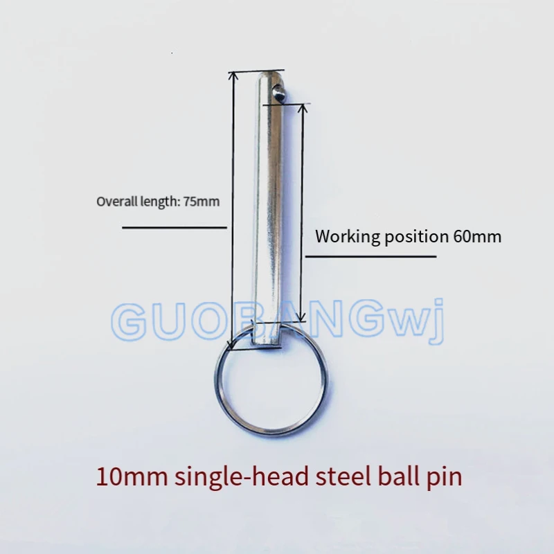 Safety Pin Cotter Pin Spring with Single Ball Detent Quick Release Pin M4 M6 M8 M10 M12 for Industrial Machinery 1PCS