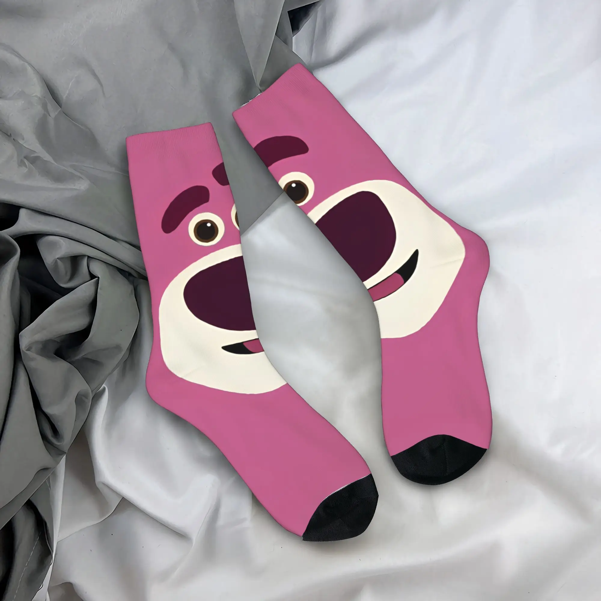 

Lotso Cartoon Socks Design Stockings Anti Sweat Women Men Socks Quality Autumn Modern Climbing Socks