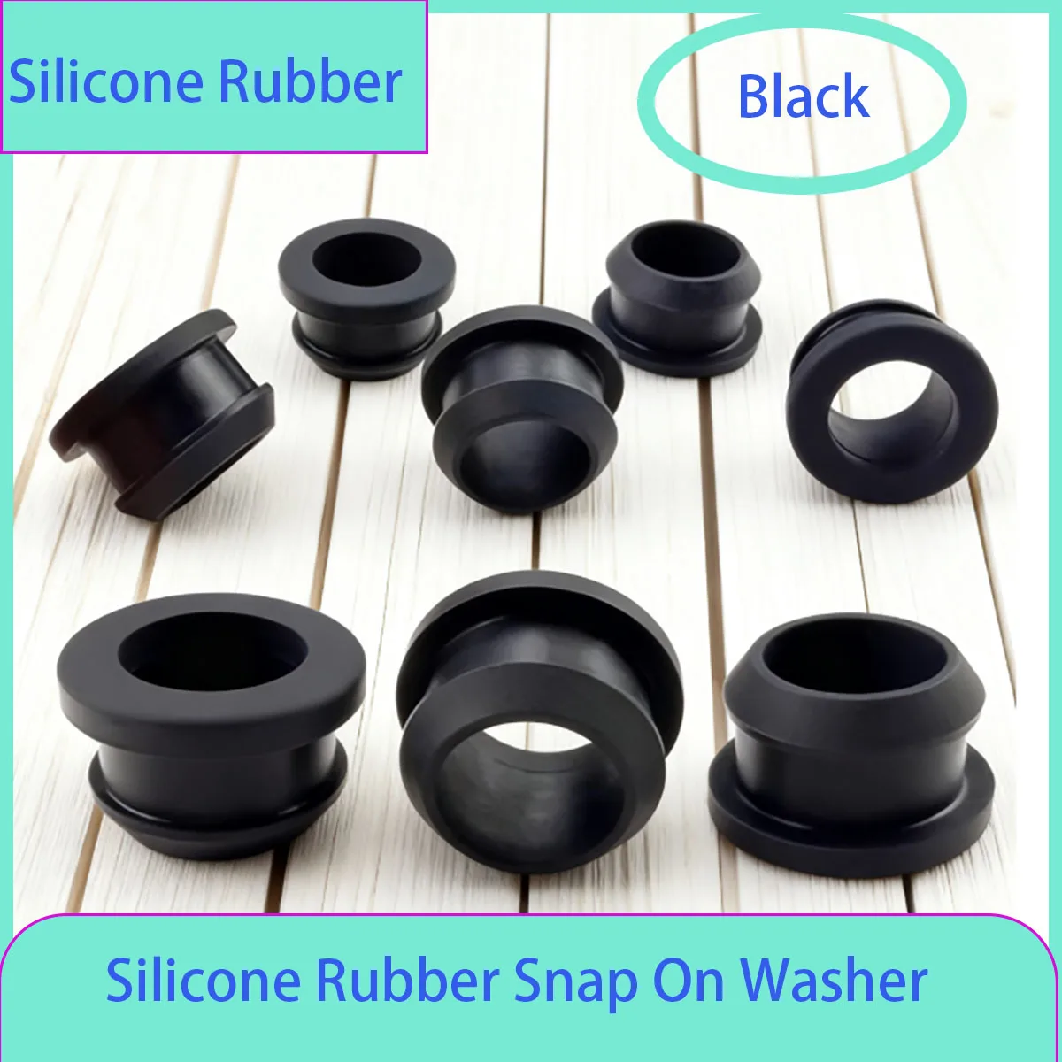 Silicone Rubber O Ring Seal Gasket Oil Resistance Round Washer Hole Plug Cable Wiring Protection Bushings Industrial Hardware