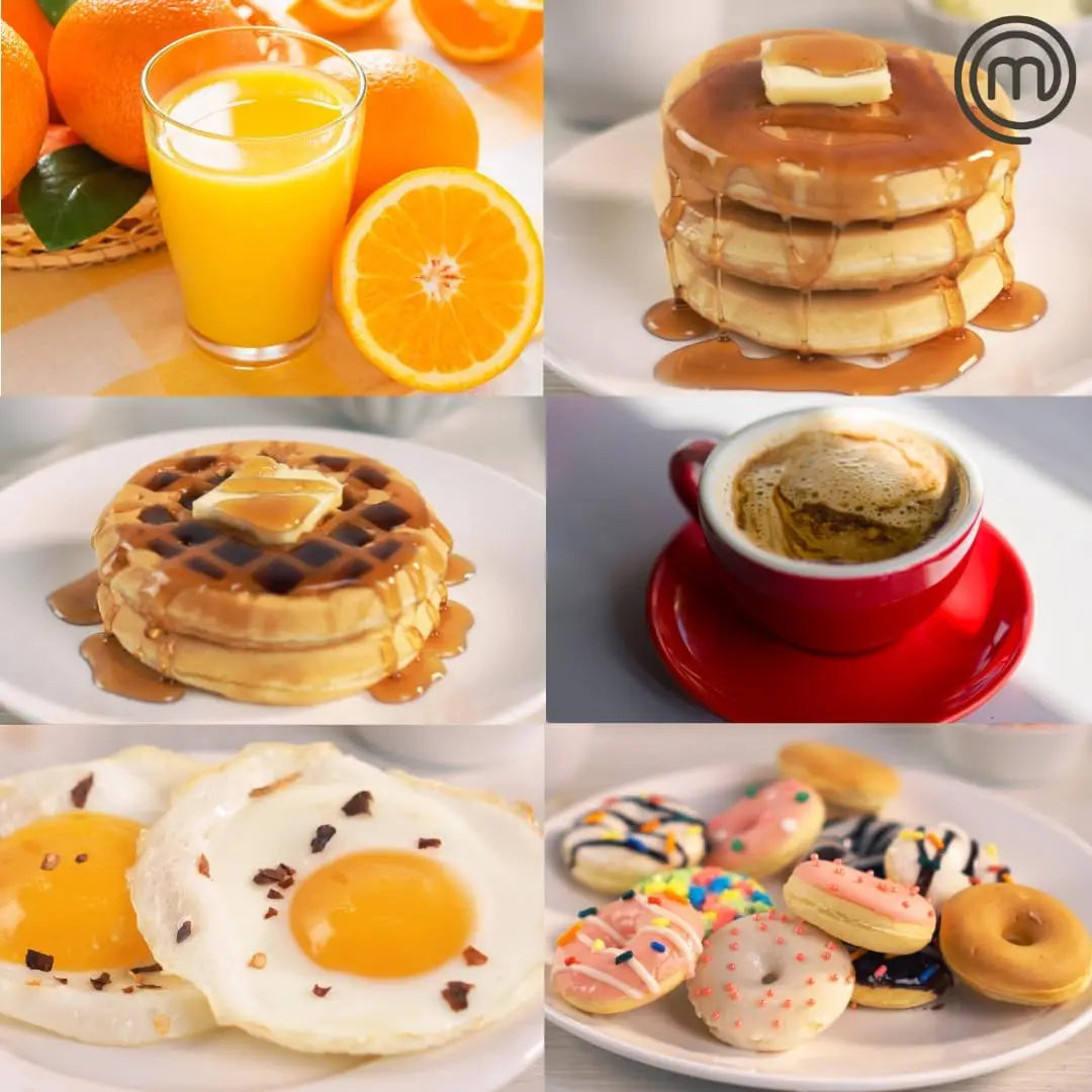 Mini colazione 3 in 1: preparare uova, pancake, ciambelle, waffle e più in un apparecchio 3 piastre di cottura antiaderenti rimovibili