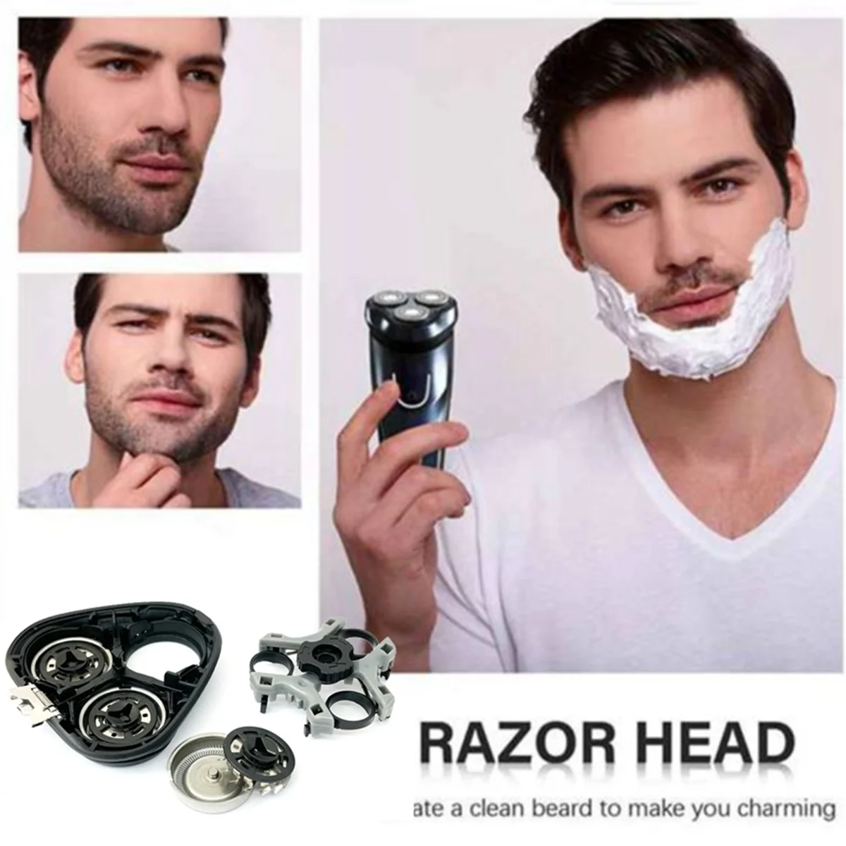 Cabeça de substituição Shaver para Philips Razor, Suporte Acessórios, S1121, S1131, S1332, S1133, S1211, S1231, S1232, S1334, S1015