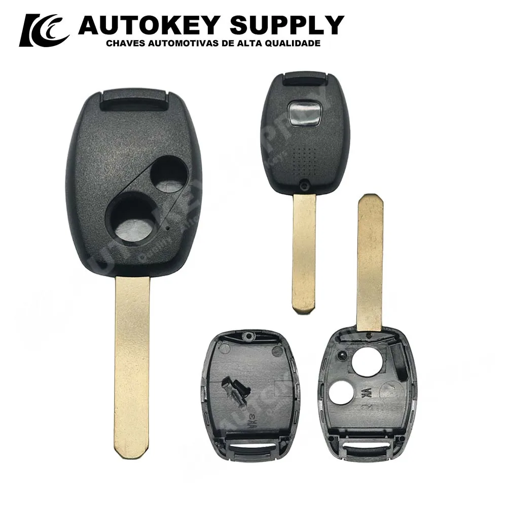 Autokeysupply 2/3/4 Buttons Remote Key Shell With sticker With Chip Position For Honda