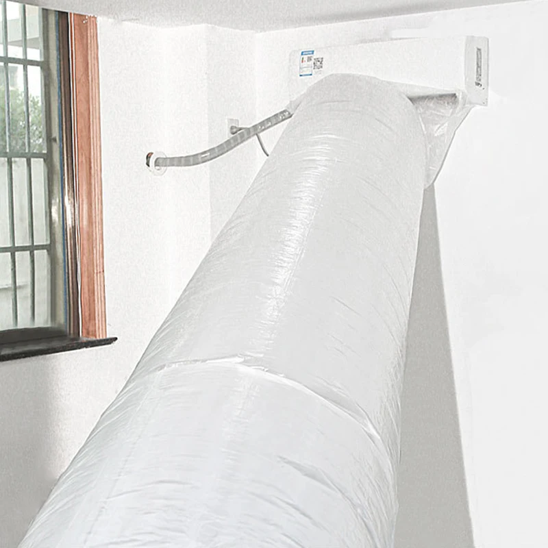 5/10/15/20M Air Conditioner Extended Pipe Flexible Blowing Bag Air Guide Duct Bag Summer Cooling Transfer Conveyor Belt Air Pipe