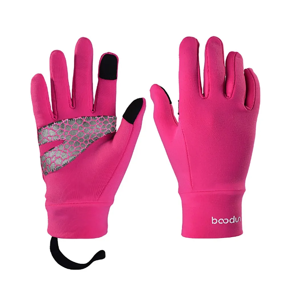 Sweat Absorption Children's Cycling Gloves Anti Slip Coldproof Touchscreen Gloves Windproof Elasticity Sports Riding Gloves