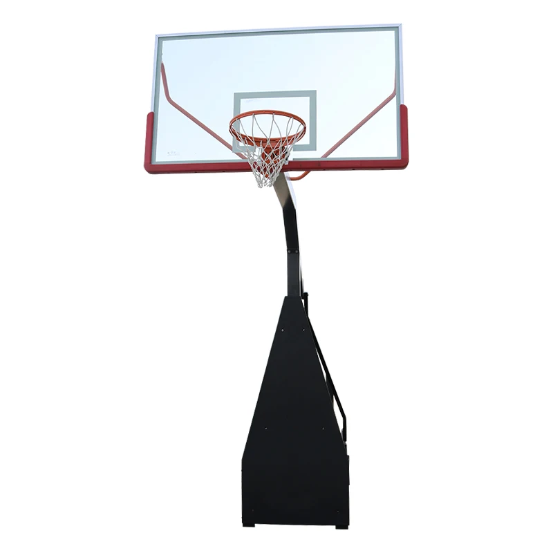 Fitness gym basketball training equipment stand basketball backboard hoop adjustable folding basketball goals stand