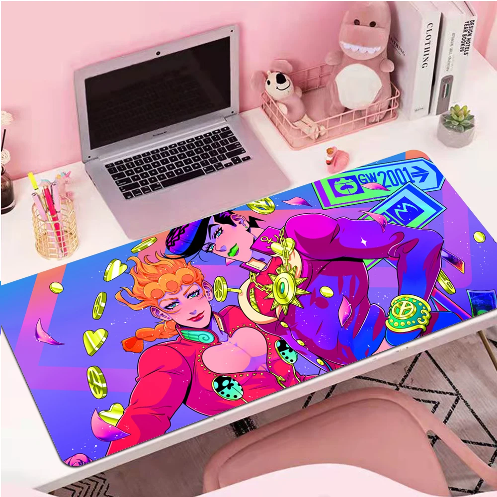 

Desk Mat Pc Anime Mouse Pad JoJo Bizarre Adventure Mousepad Gaming Keyboard Xxl 900x400 Desk Protector Keyboards Accessories