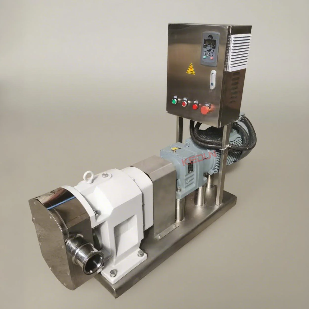 Factory Price 316L Sanitary Food Rotary Lobe Pump 0.75KW 1HP for Liquid Chocolate Yogurt Transfer Low Pressure