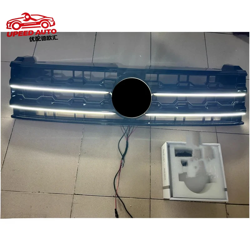 

Suitable for Front bumper Grill with Volkswagen Atlas Teramont 17-20 modified white grille Mask Net Radiator Car Accessories