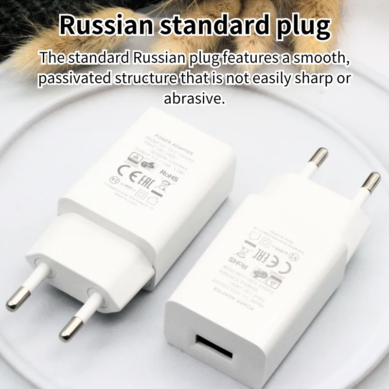 Rússia viagem portátil de carregamento rápido 5v2a carregador de telefone com padrão russo 1a adaptador de tomada multifuncional universal