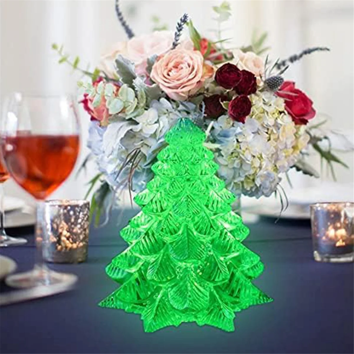 قالب سيليكون ثلاثية الأبعاد DIY بها بنفسك ، قالب راتنج الايبوكسي ، حامل ضوء المجوهرات ، كعكة فندان ، شمعة الروائح