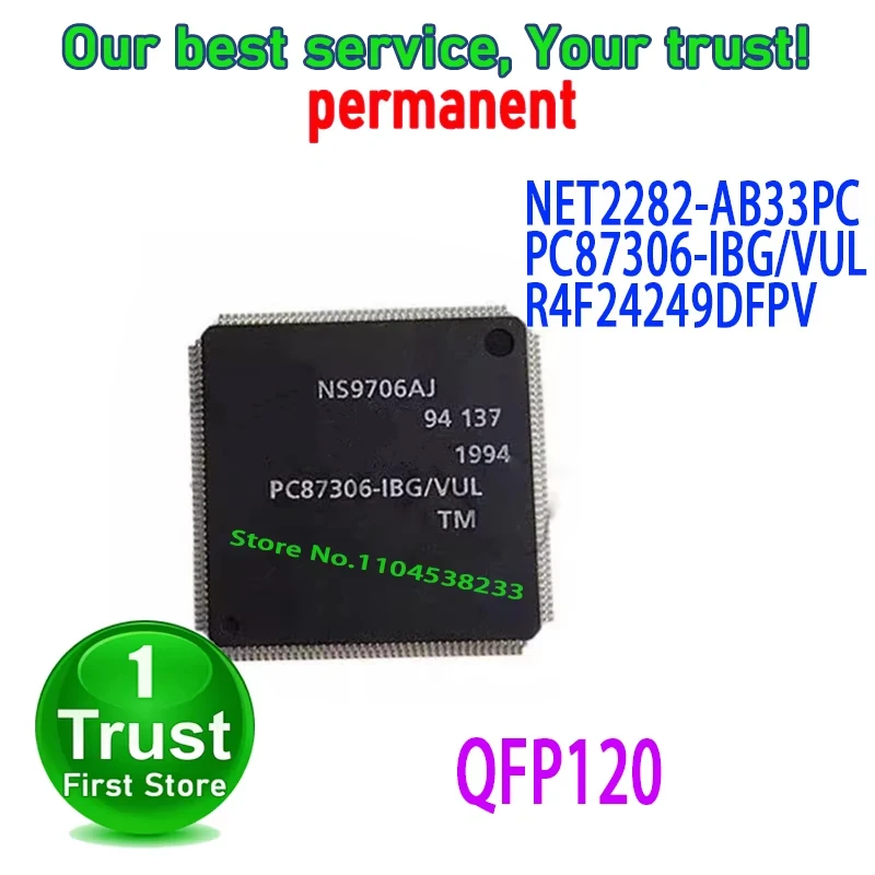 1PCS~5PCS/LOT NET2282-AB33PC PC87306-IBG/VUL R4F24249DFPV QFP120 NEW and Original in Stock