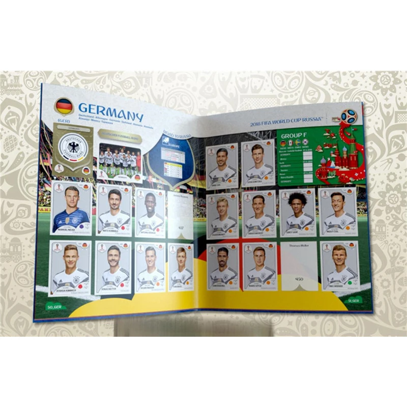 Panini Genuine 2018 World Cup Official Collection Sticker Neymar Rare Game Toys Whole Box Booklet Christmas Birthday Gift