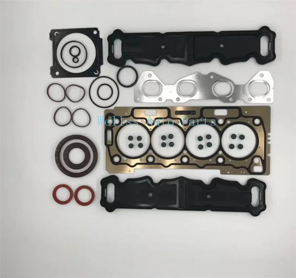 1SET Engine Rebuilding kit Gasket Joint Set  oil seal for Peugeot 206 307 1.6 TU5JP4 Engine overhaul package 0197P5 0197.P5