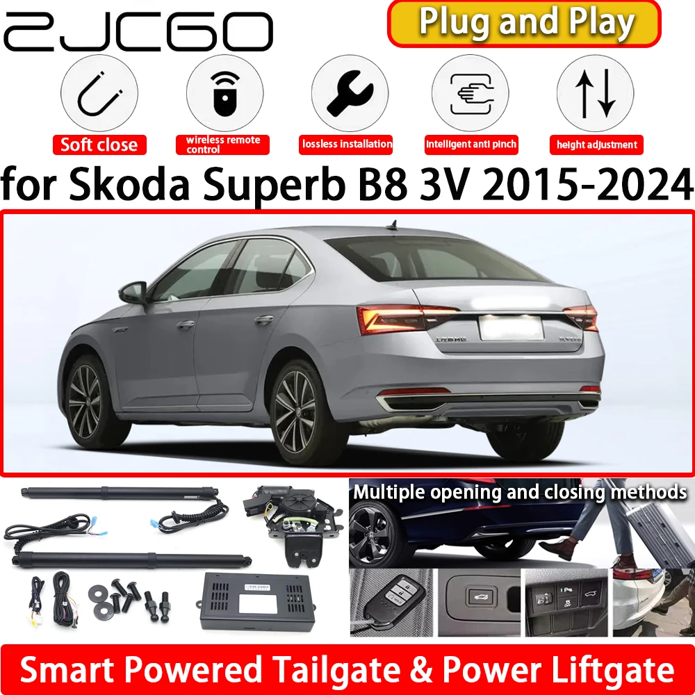 for Skoda Superb B8 3V 2015-2024 OEM Automatic Electric Powered Tailgate Power Liftgate Tail Gate Lift Kit System Plug & Play