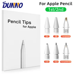 Per Apple Pencil Drawing Tip 2B & HB e punta sottile e pennino trasparente per Apple Pencil 1st 2nd Generation Nib iPad Stylus Pen