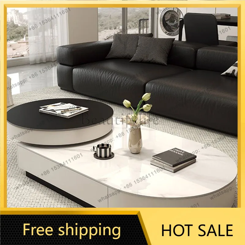 LJY Throne Individual Coffee Table Living Room Designer Nordic Luxury Storage Coffee Table Universal Kaffee Tische Hotel Furnitu