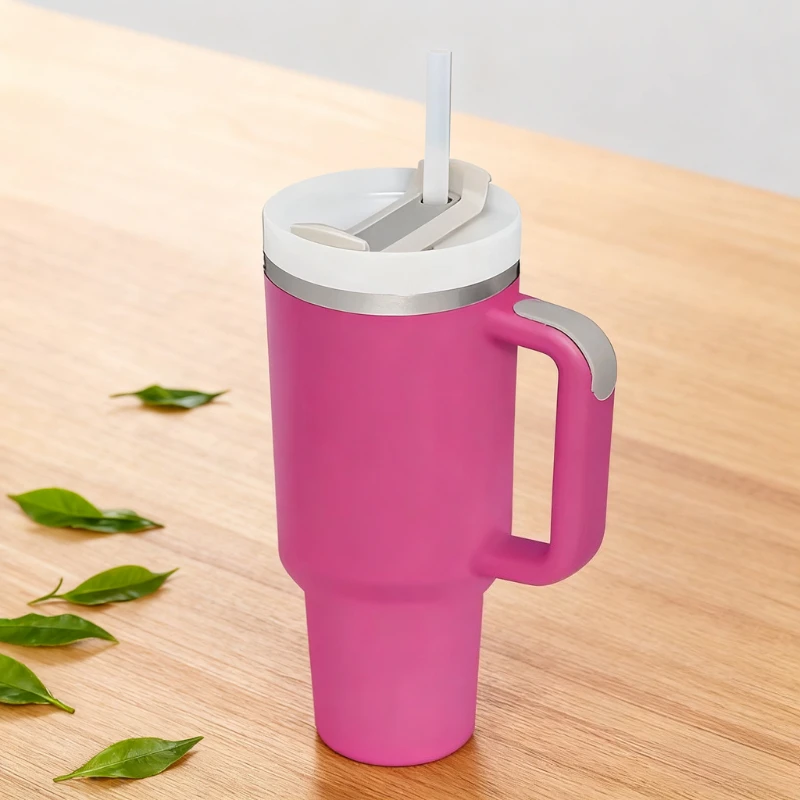 Hot selling 40oz large capacity stainless steel travel cup straw cover essential for office travel high end insulated cup ﻿