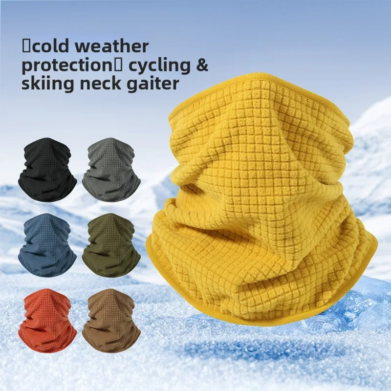 Autumn Winter Outdoor Fleece Cold Protection Face Riding Mask Men Women Windproof Neck Protection Fleece Thermal Warm Breathable