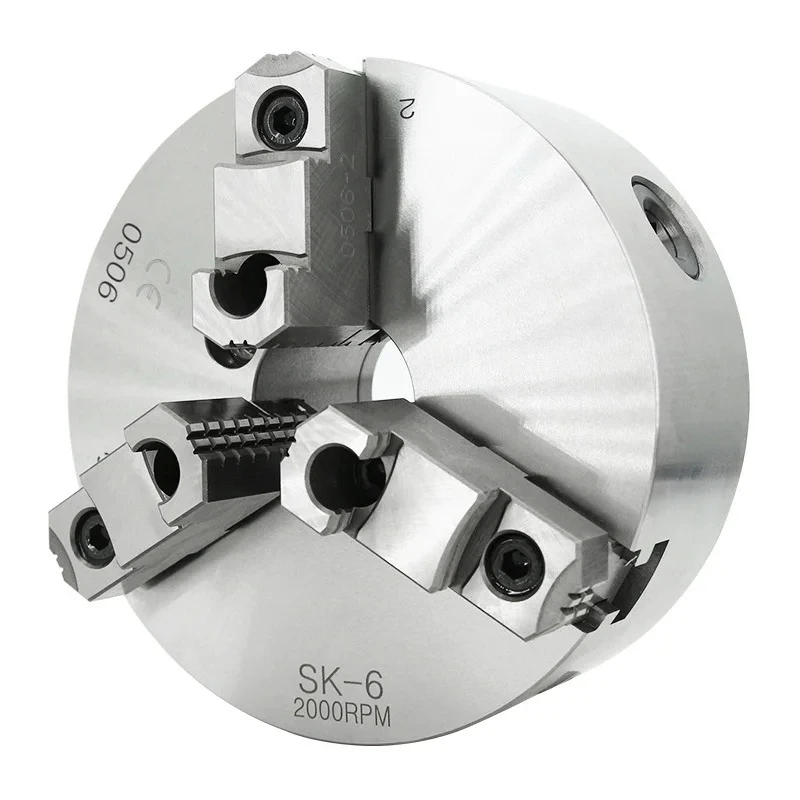 

193/190mm Grip High-precision Diameter SK 4/5/6/7/8/9/10 Three Jaw Self Centering Front Chuck CNC Lathe