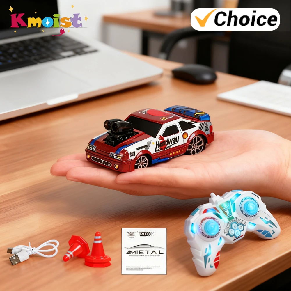 

1/64 4WD RC Car Alloy Mini Racing Simulation Vehicle Toy Speed Alloy 2.4G Remote Control Car Toys for Boys Kids Christmas Gifts