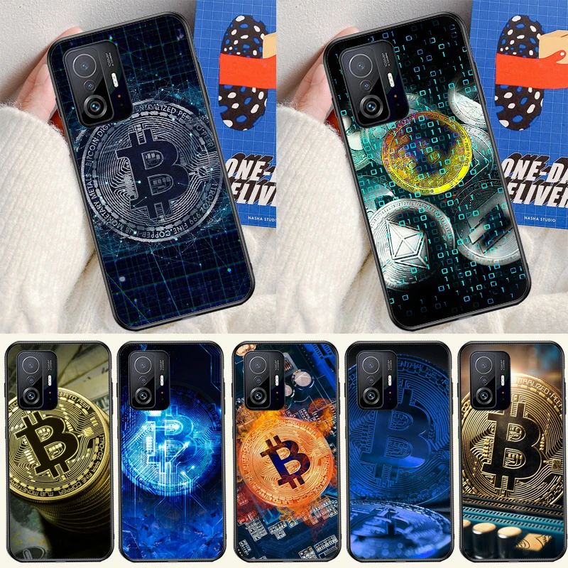 Чехол Биткоин BTC для Xiaomi 12T 11T Pro 12 13 Lite, чехол для POCO X5 X3 Pro X4 F4 GT F3 M5s F5 Pro, оболочка