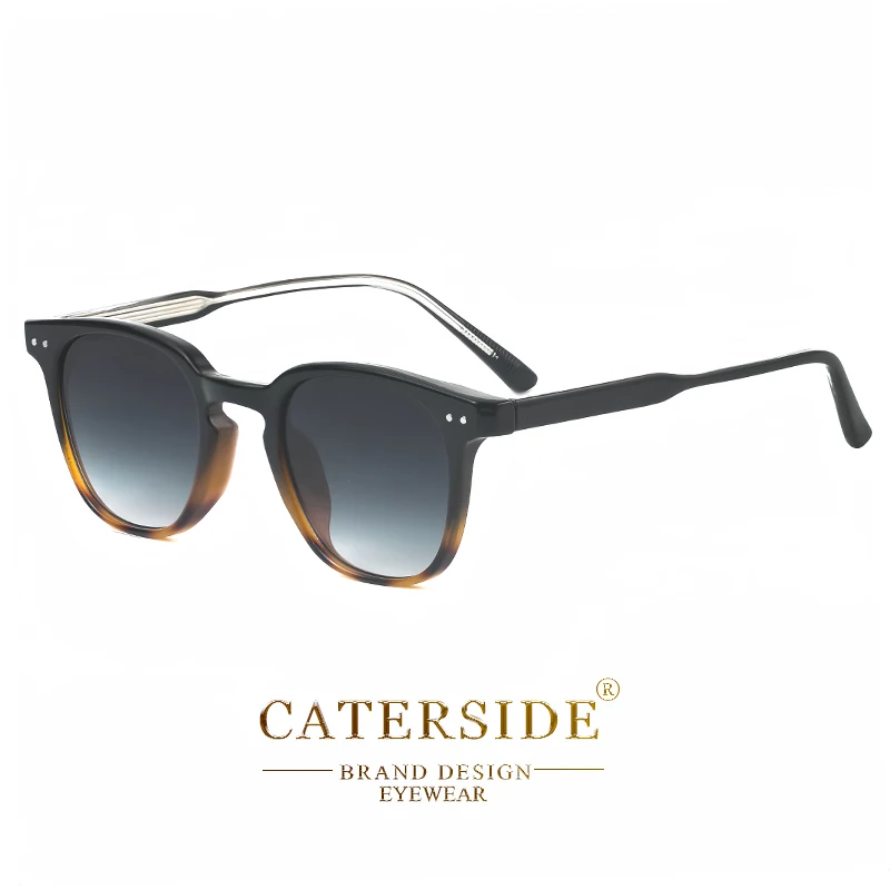 CATERSIDE Runde Retro Sonnenbrille männer Punk Mode Marke Design Sonnenbrille Frauen Reisen Outdoor UV400 Shades Propionische Tempel – Detail 8