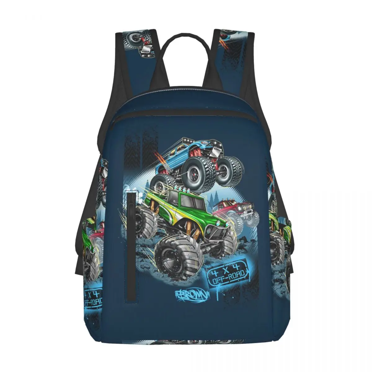 

Classic Monster Jam Truck Pattern Backpack Daypack Large Capacity Kids BookBag School Bag Shoulder Bags for Men Women