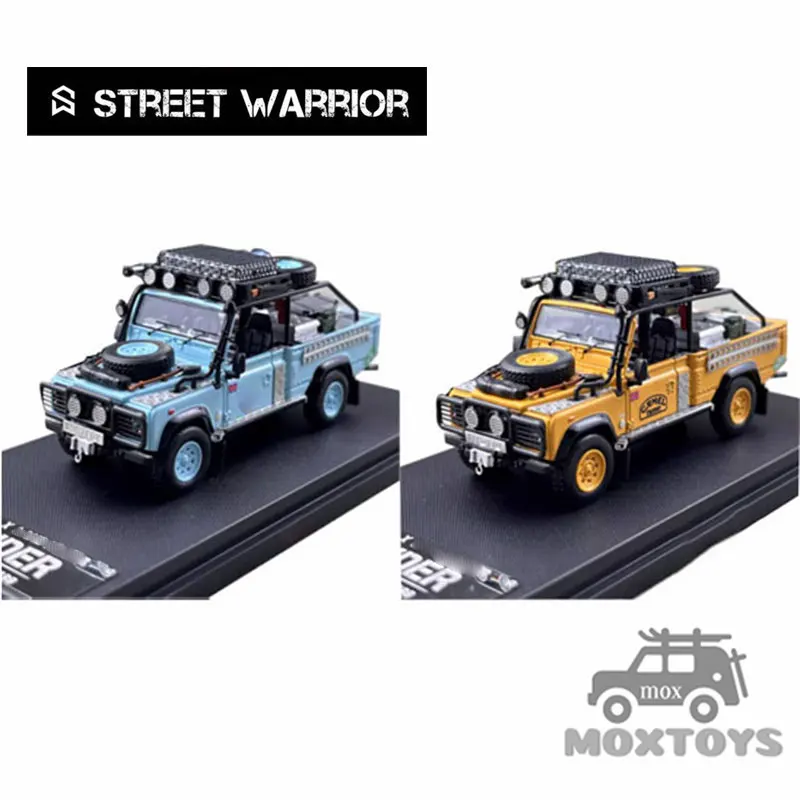 

SW 1:64 Defender 90 Pickup Camel Cup / Orange Blue Limited 500 Diecast Model Car