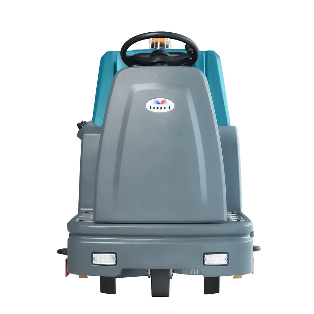 Automatic Industrial Ride On Electric Warehouse Cleaning Floor Scrubber Machine